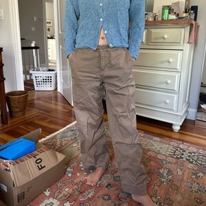 Perfect brown baggy skater style pants size 6